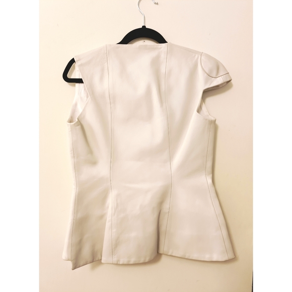 Liz black leather vest - Picture 2 of 3